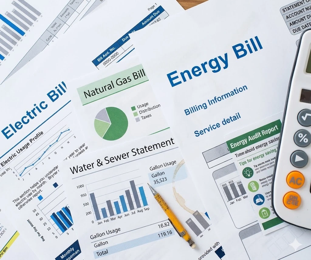 Stack of energy bills