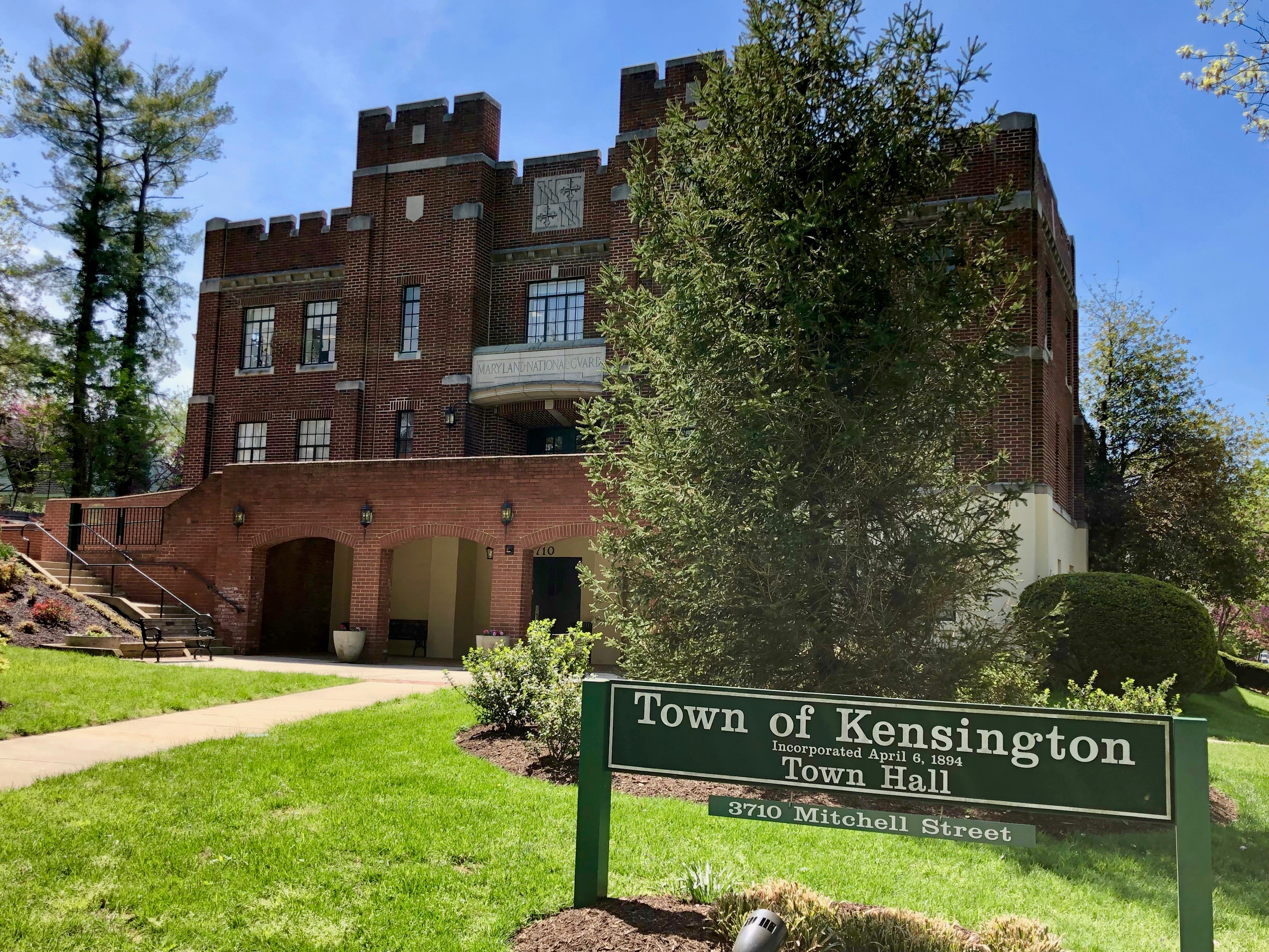 Kensington Town Hall in Kensington MD