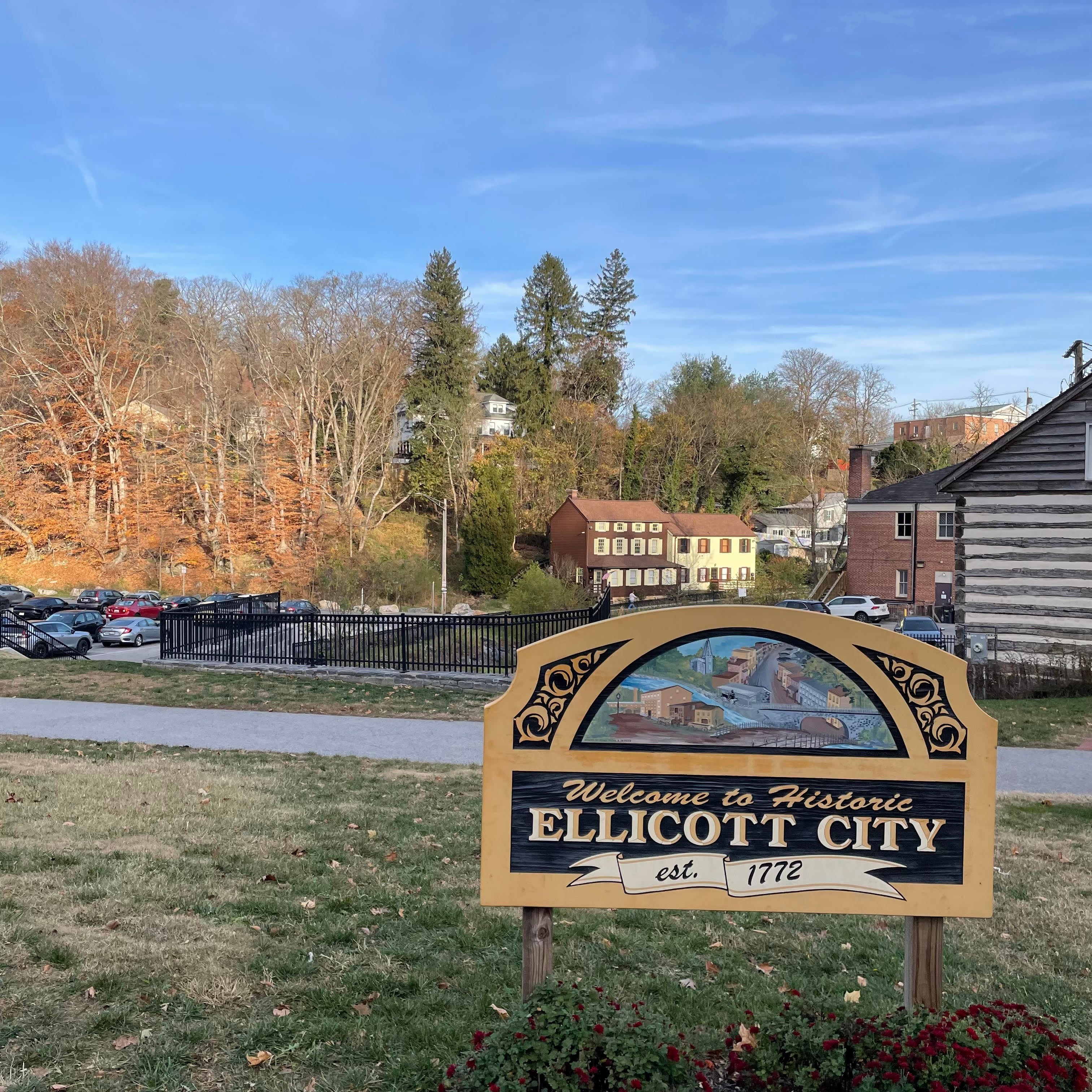 Ellicott City, Maryland Welcome Sign